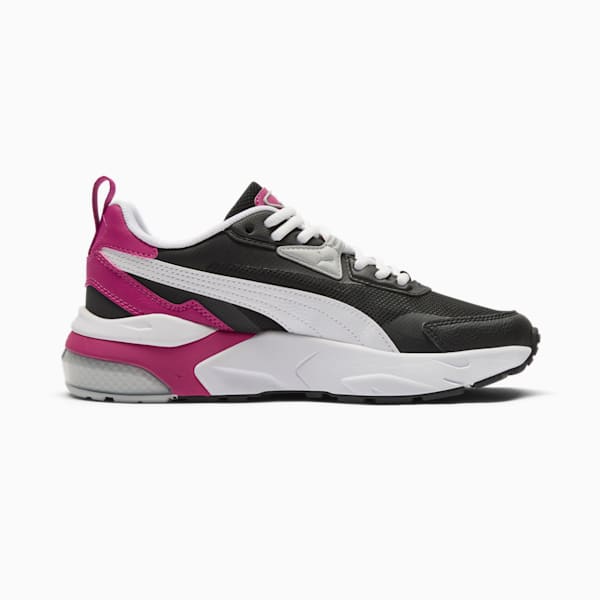 Vis2K Women's Sneaker, PUMA Black-PUMA White-Magenta Gleam, extralarge