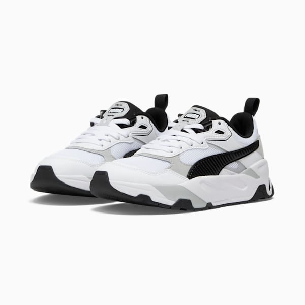 Tenis Trinity para mujer, PUMA White-PUMA Black-Cool Light Gray, extralarge