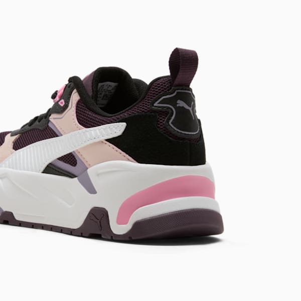 Tenis Trinity para mujer, Midnight Plum-PUMA White-PUMA Black-Mauve Mist, extralarge