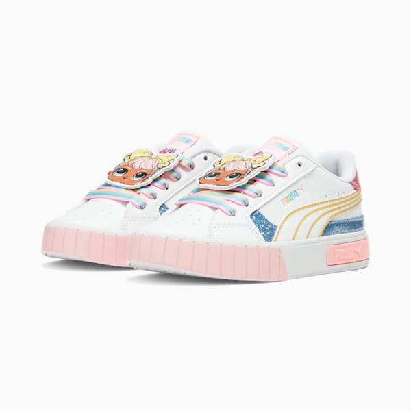 PUMA x L.O.L. SURPRISE! Cali Star Little Kids' Sneakers, PUMA White-Flaxen-Racing Blue, extralarge