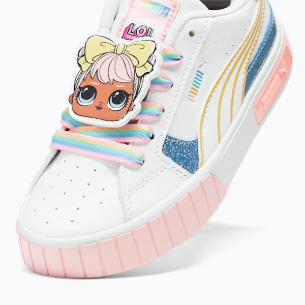 PUMA x L.O.L. SURPRISE! Cali Star Little Kids' Sneakers, PUMA White-Flaxen-Racing Blue, extralarge