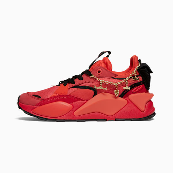 Tenis para hombre PUMA x LAMELO BALL RS-X Pocket LaFrancé, For All Time Red-Dark Orange-PUMA Black, extralarge