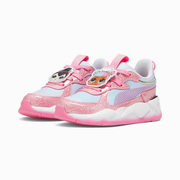 PUMA x L.O.L. SURPRISE! RS-X Little Kids' Sneakers, Strawberry Burst-Silver Sky-PUMA White, extralarge