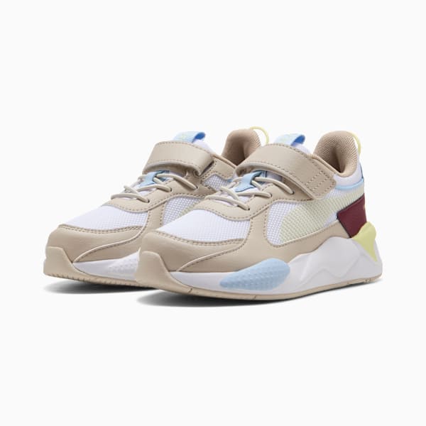 RS-X Little Kids' Sneakers, PUMA White-Gold Moon, extralarge