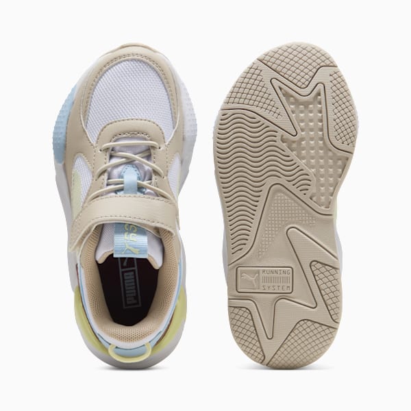 RS-X Little Kids' Sneakers, PUMA White-Gold Moon, extralarge