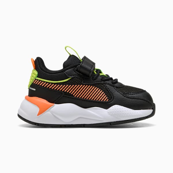 RS-X Toddlers' Sneakers, PUMA Black-Orange Glo, extralarge-GBR