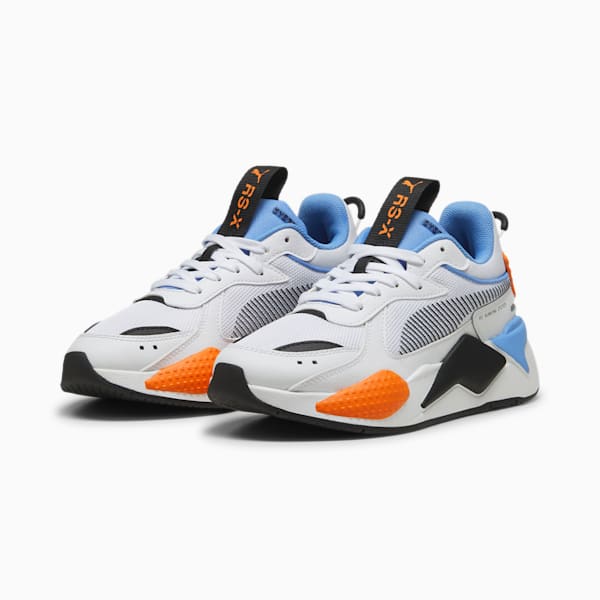 RS-X Big Kids' Sneakers, PUMA White-Blue Skies, extralarge