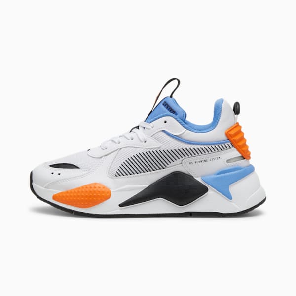 RS-X Big Kids' Sneakers, PUMA White-Blue Skies, extralarge