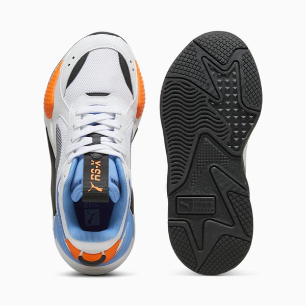 RS-X Big Kids' Sneakers, PUMA White-Blue Skies, extralarge