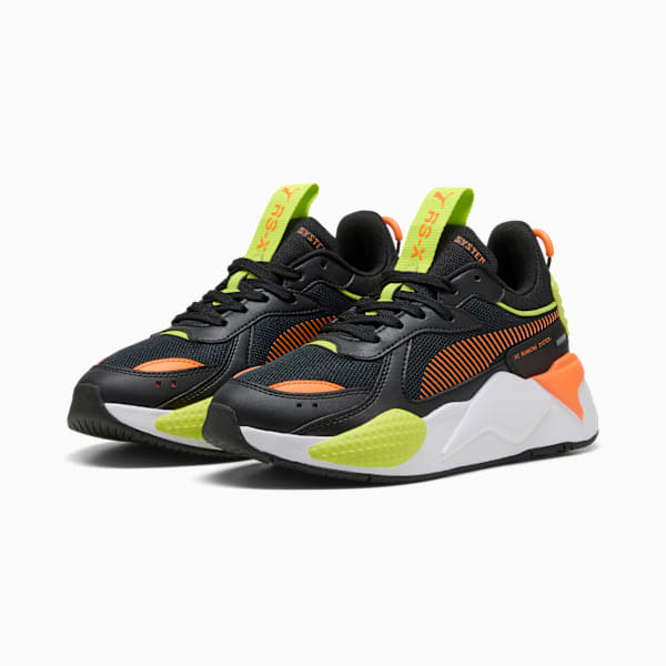 RS-X Youth Sneakers, PUMA Black-Orange Glo, extralarge-GBR