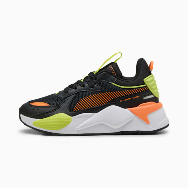 RS-X Youth Sneakers, PUMA Black-Orange Glo, extralarge-GBR