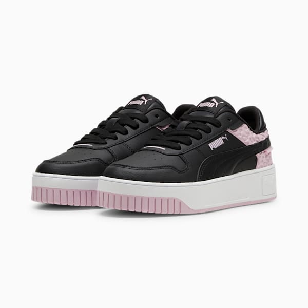 Sneakers Carina Street Wild, enfant et adolescent, PUMA Black-PUMA Black-Grape Mist, extralarge