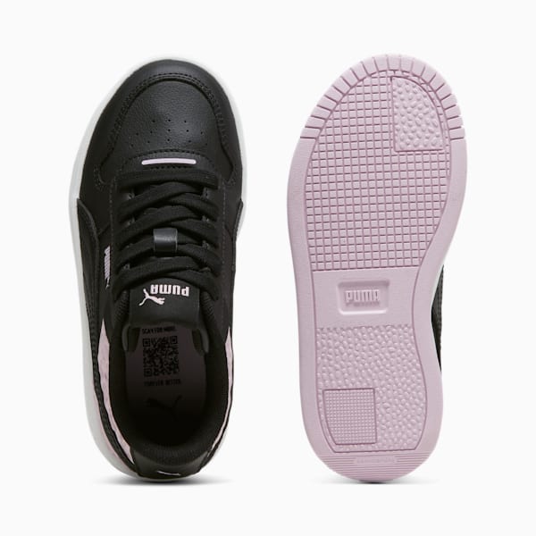 Tenis para niñas Carina Street Wild, PUMA Black-PUMA Black-Grape Mist, extralarge