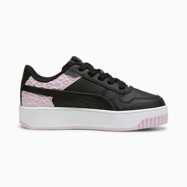 Tenis para niñas Carina Street Wild, PUMA Black-PUMA Black-Grape Mist, extralarge