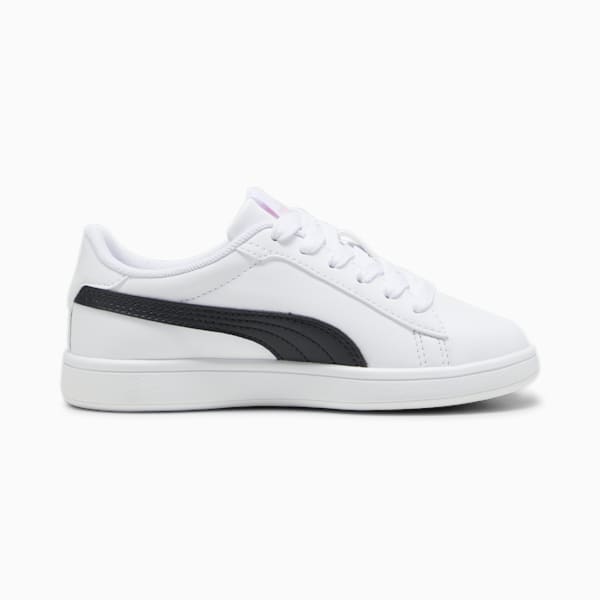 キッズ プーマ スマッシュ 3.0 ダンスパーティー V スニーカー 17-21cm, PUMA White-PUMA Black-Pink Lilac, extralarge-JPN