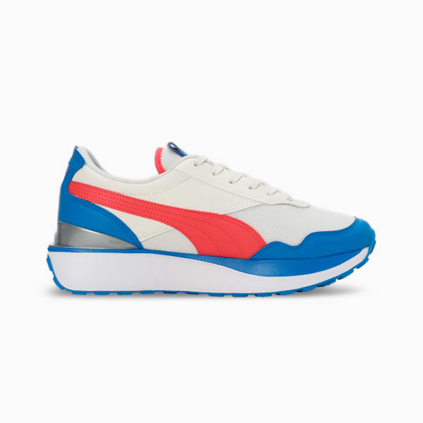 Cruise Rider V1 Women's Sneakers, Warm White-Electric Blush-Racing Blue, extralarge-IND