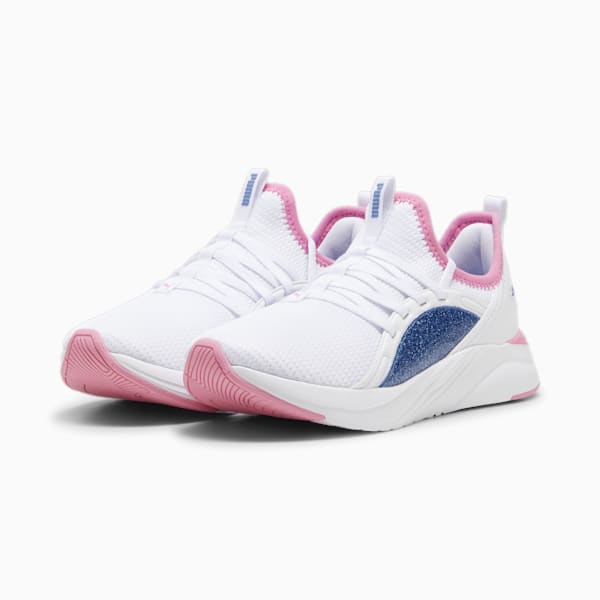 Softride Sophia 2 Deep Dive Youth Shoes, PUMA White-Blue Skies-Fast Pink, extralarge-IND