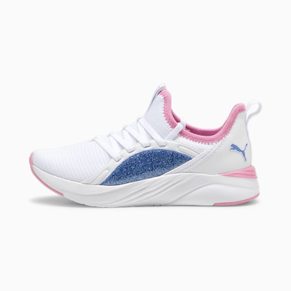 Softride Sophia 2 Deep Dive Youth Shoes, PUMA White-Blue Skies-Fast Pink, extralarge-IND
