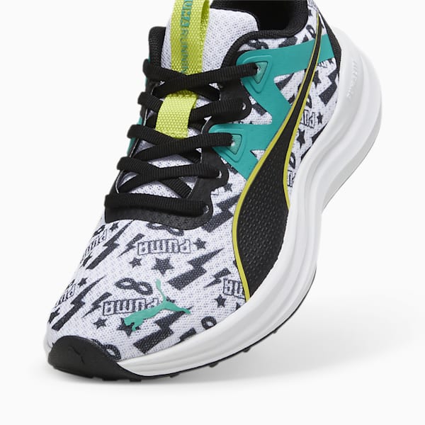 Reflect Lite Masked Hero Youth Sneakers, PUMA White-PUMA Black-Sparkling Green-Lime Sheen, extralarge-IND