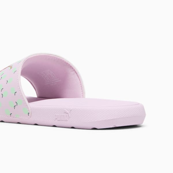 Cool Cat 2.0 Lemon Little Kids' Slides, Grape Mist-Rose Gold-Fresh Mint-Vine, extralarge