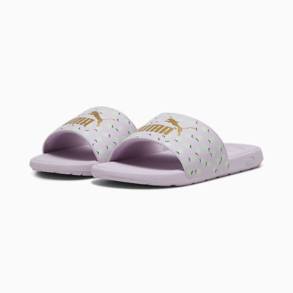 Cool Cat 2.0 Lemon Jr BX Youth Slides, Grape Mist-Rose Gold-Fresh Mint-Vine, extralarge-IND