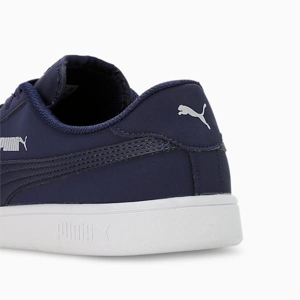 Smash V2 Buck Sneakers, Peacoat-Puma Silver-Puma White, extralarge-IND