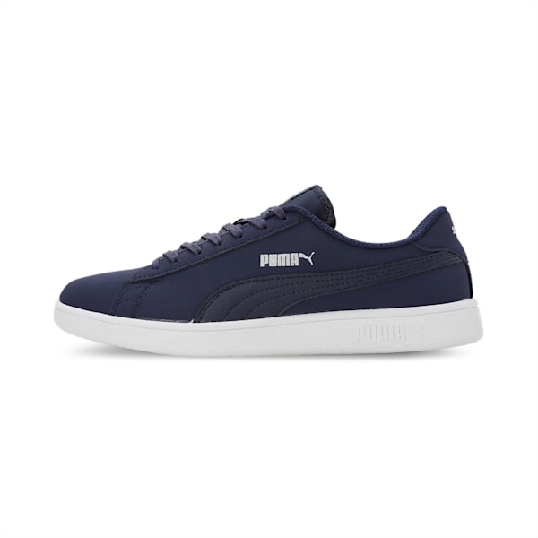 Smash V2 Buck Sneakers, Peacoat-Puma Silver-Puma White, extralarge-IND
