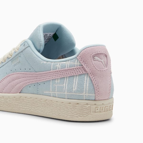 Suede Brand Love II Sneakers, Turquoise Surf-Grape Mist, extralarge-IND