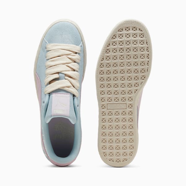Suede Brand Love II Sneakers, Turquoise Surf-Grape Mist, extralarge-IND