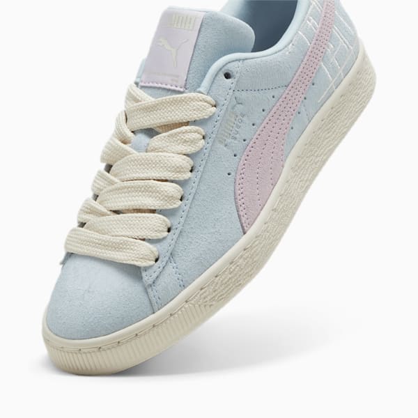 Suede Brand Love II Men's Sneakers, Turquoise Surf-Grape Mist, extralarge