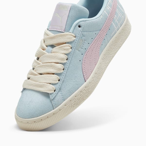 Tenis Suede Brand Love II, Turquoise Surf-Grape Mist, extralarge