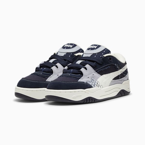 PUMA-180 Skate Sneakers, New Navy-Warm White, extralarge