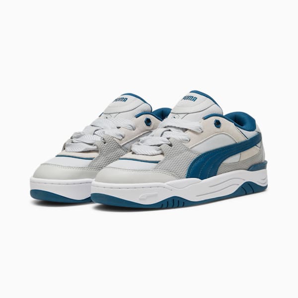 Tenis de verano PUMA-180 para hombre, Glacial Gray-Club Navy, extralarge