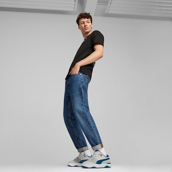 Tenis de verano PUMA-180 para hombre, Glacial Gray-Club Navy, extralarge