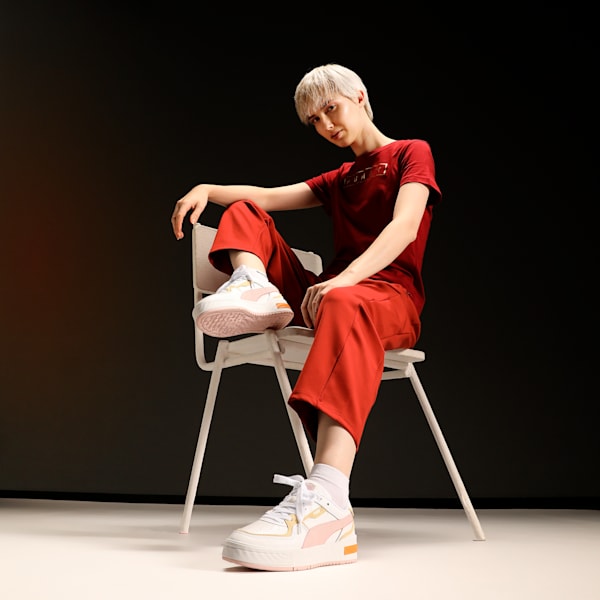 CA Pro Ripple Earth Sneakers, PUMA White-Mauve Mist-Bright Melon, extralarge-IND