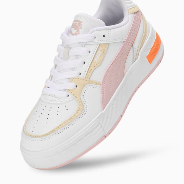 CA Pro Ripple Earth Sneakers, PUMA White-Mauve Mist-Bright Melon, extralarge-IND