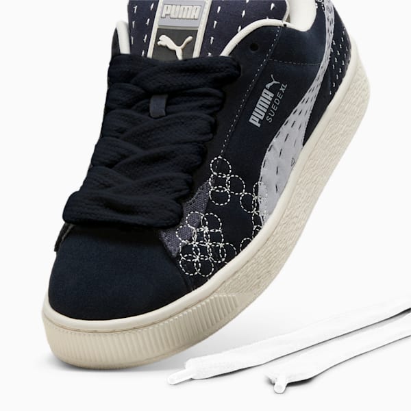 Suede XL Skate Sneakers, New Navy-Vapor Gray, extralarge