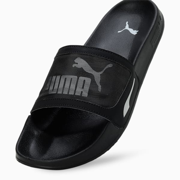 PUMA x one8 Leadcat 2.0 Unisex Slides, Puma Black-Gray Violet, extralarge-IND