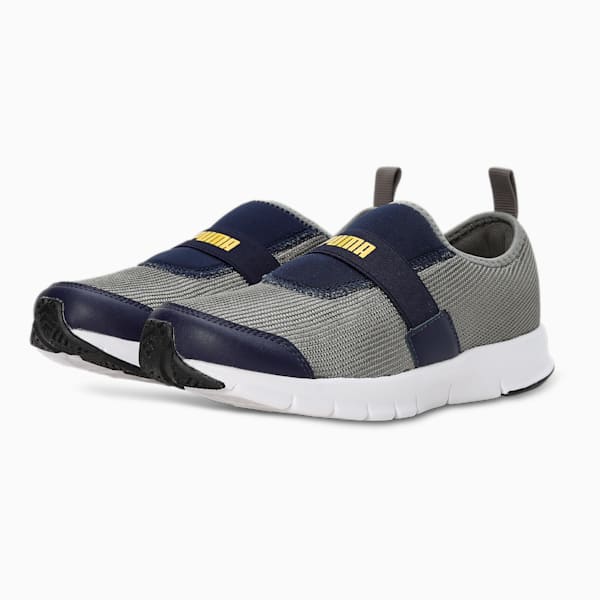 Puma Flex V1 Youth Sneakers, Peacoat-Super Lemon, extralarge-IND