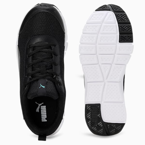 Racer V2 Youth Sneakers, Puma Black-ARUBA BLUE-Silver, extralarge-IND