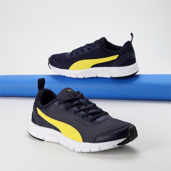 Racer V2 Youth Sneakers, Peacoat-Blazing Yellow, extralarge-IND