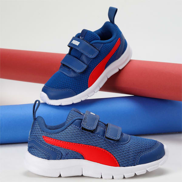 Racer V2 Kid's Sneakers, Limoges-High Risk Red-Puma White, extralarge-IND