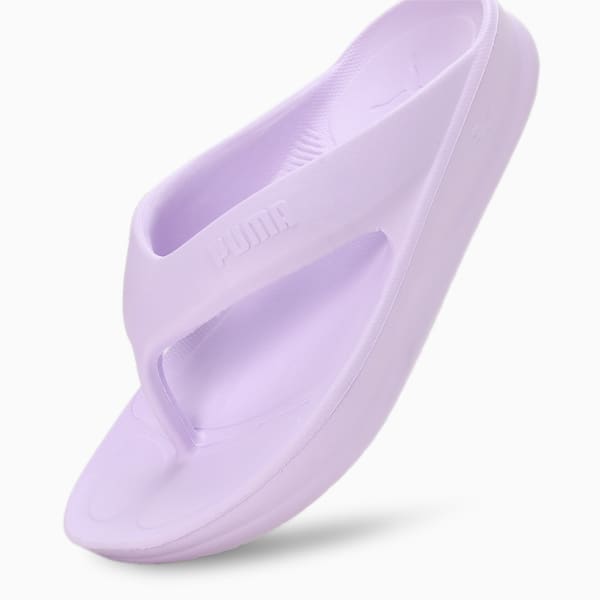 Wave Women's Flip-Flops, Vivid Violet, extralarge-IND