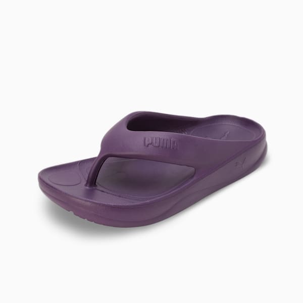 Wave Women's Flip-Flops, Purple Charcoal, extralarge-IND