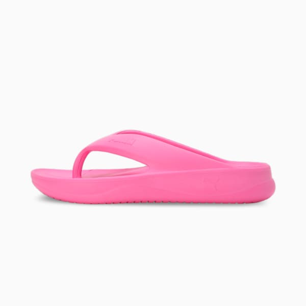 Wave Women's Flip-Flops, Fast Pink, extralarge-IND