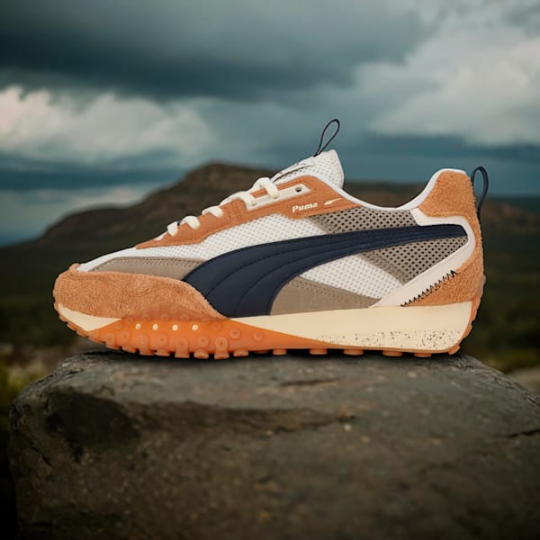 Blktop Rider Preppy Sneakers, Alpine Snow-Caramel Latte, extralarge-IND