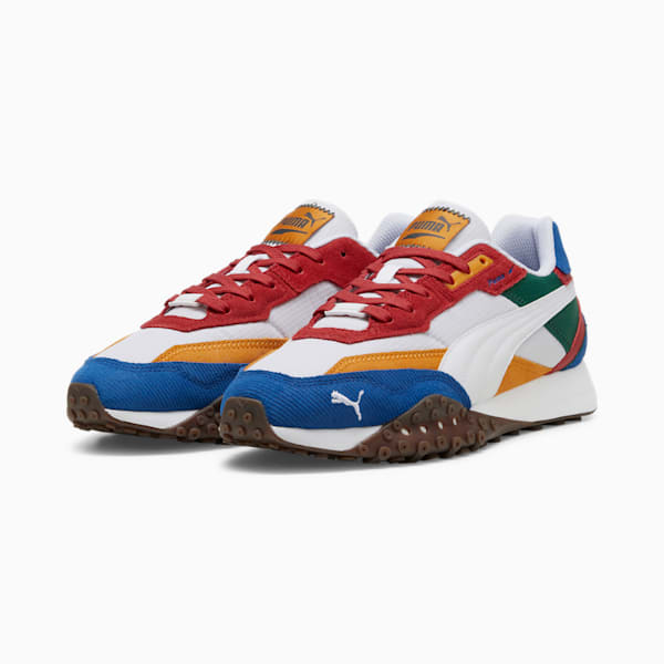Blktop Rider Multicolor Sneakers, PUMA White-Club Red, extralarge-IND