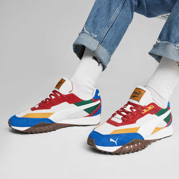 Blktop Rider Multicolor Sneakers, PUMA White-Club Red, extralarge-IND