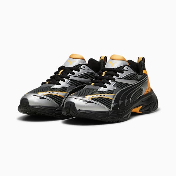 PUMA Morphic Athletic Sneakers, PUMA Black-Clementine, extralarge