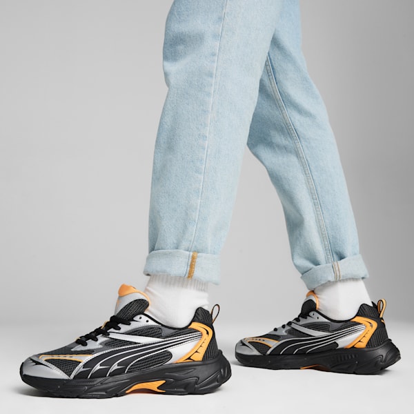 PUMA Morphic Athletic Sneakers, PUMA Black-Clementine, extralarge